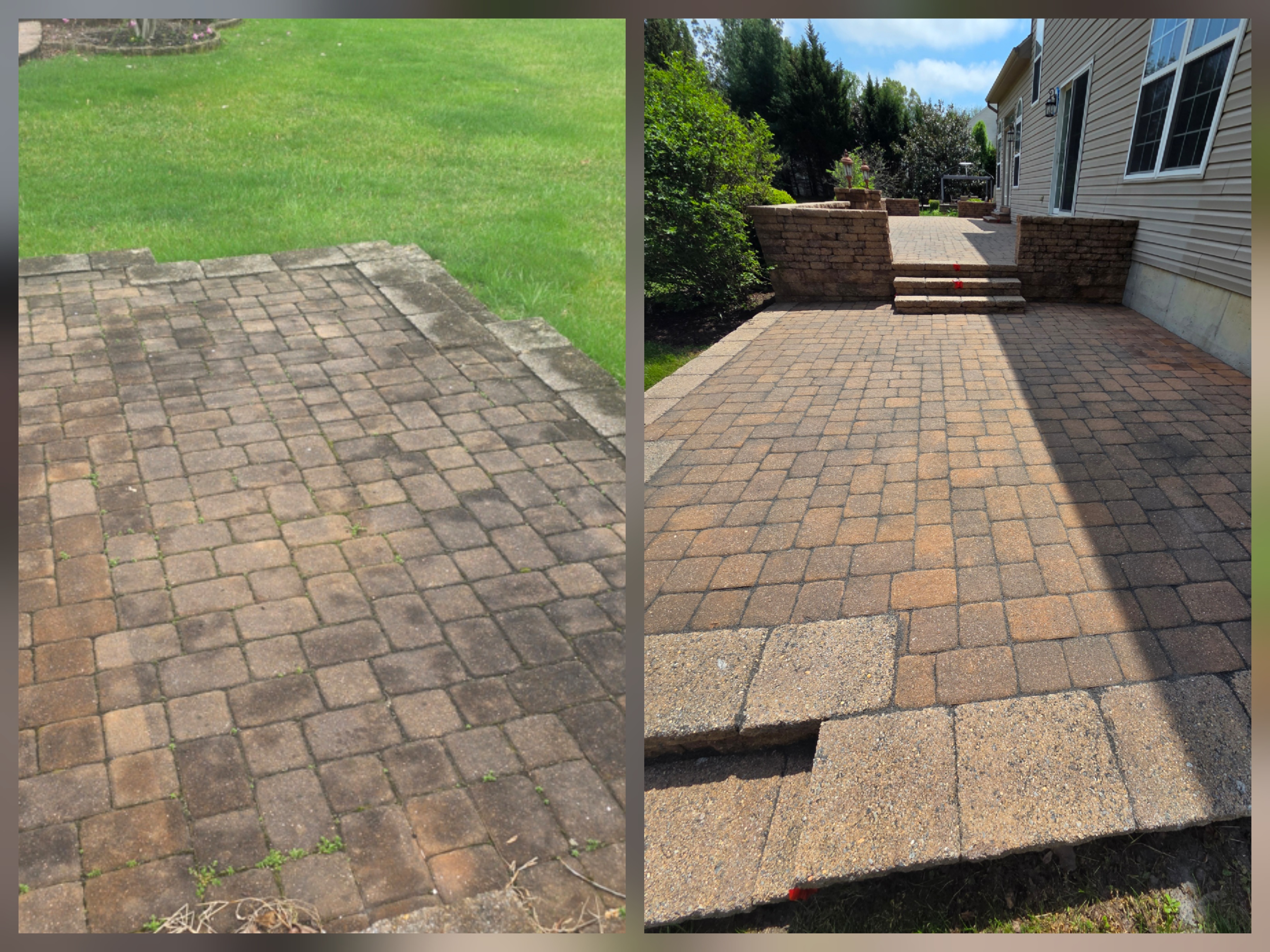 Delaware Patio Power Washing Before and After Results